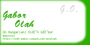 gabor olah business card